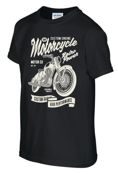 🏍️ Custom Garage – Retro Graphic Motorcycle Tee