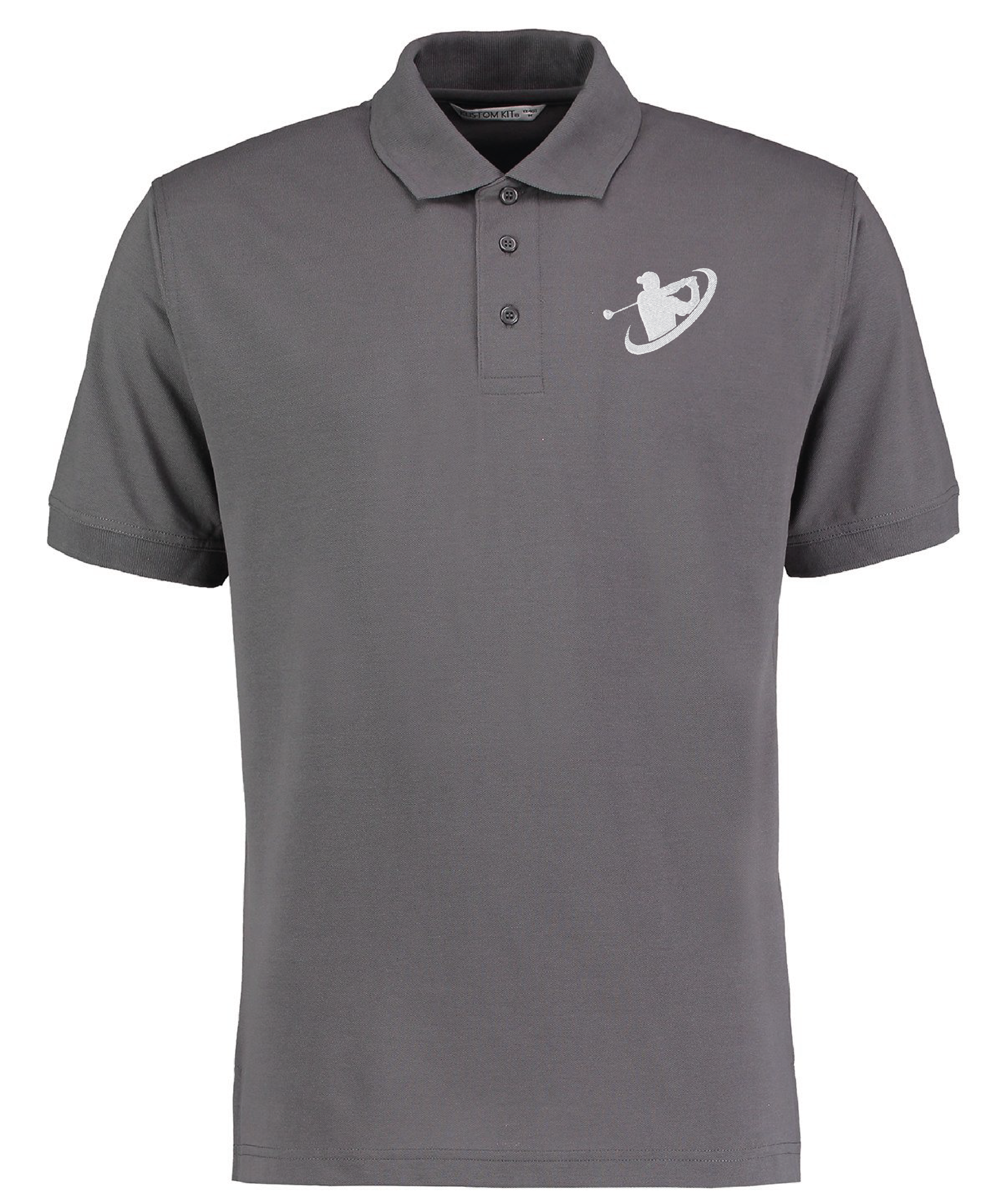 Kustom Kit Polo Shirts with Embroidered Golf Logo