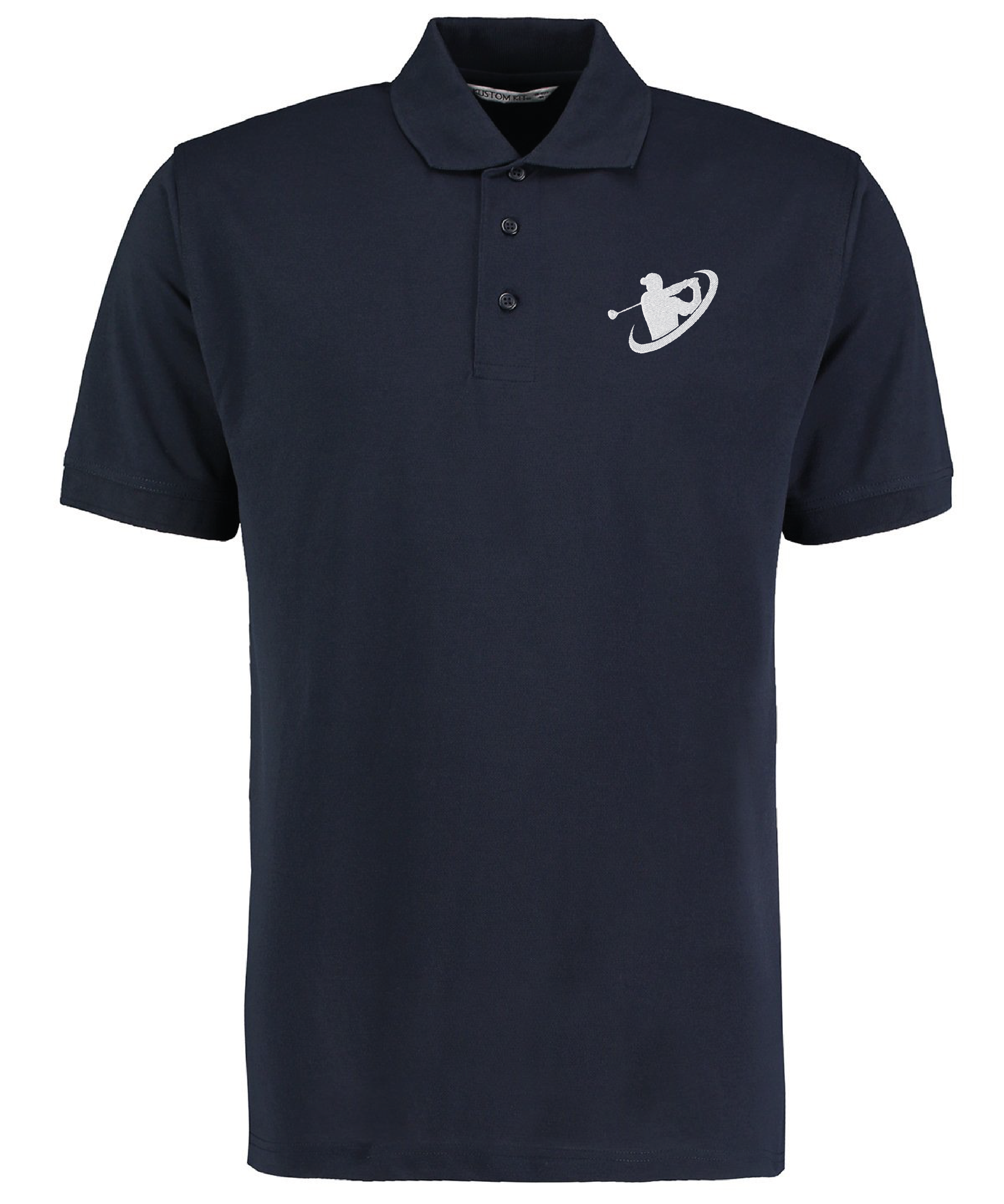 Kustom Kit Polo Shirts with Embroidered Golf Logo