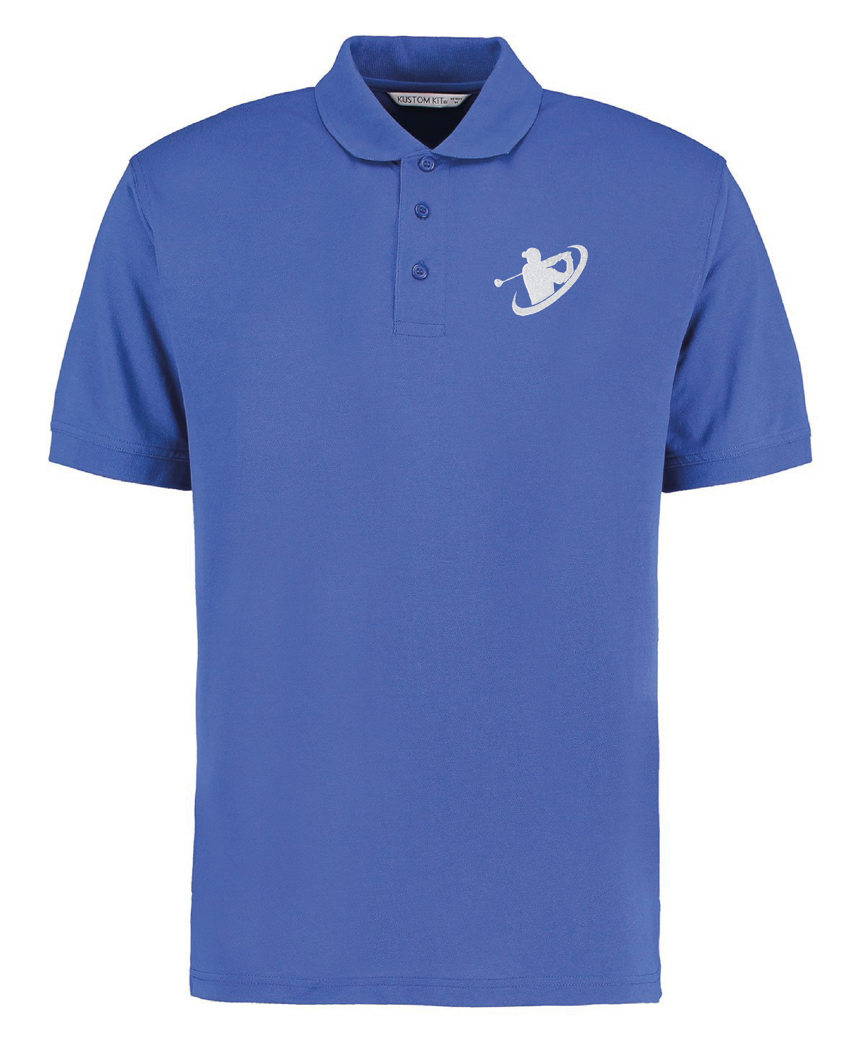 Kustom Kit Polo Shirts with Embroidered Golf Logo